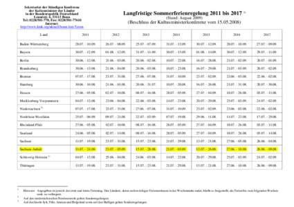 Microsoft Word - Sommerferienregelung_2011-2017_aktuell.doc