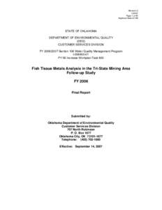 Chemical elements / Post-transition metals / Transition metals / Toxicology / Tar Creek Superfund site / Cadmium / Neosho / Zinc / Chat / Chemistry / Geography of Oklahoma / Matter