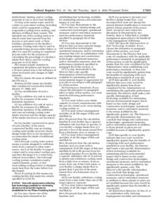 Federal Register / Vol. 67, No[removed]Tuesday, April 9, [removed]Proposed Rules institutional, heating, and/or cooling purposes at one or more host facilities. Cooling water means water used for contact or noncontact coolin