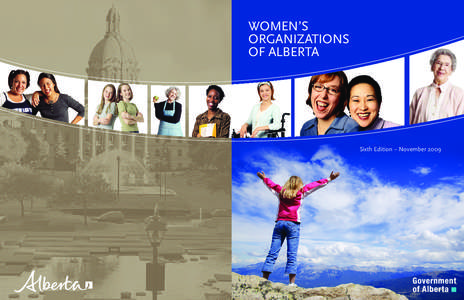 Women’s Organizations of Alberta Sixth Edition – November 2009
