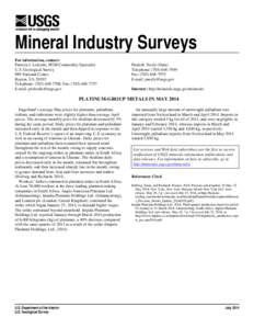 Platinum-Group Metals in May 2014