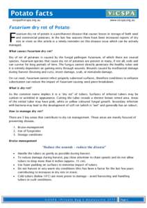 Microsoft Word - Potato facts Fusarium dry rot