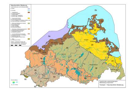 Naturräumliche Gliederung Landschaftszonen und Großlandschaften 0a Beltsee