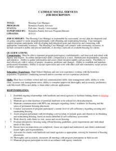 Microsoft Word - Housing Case Manager.doc