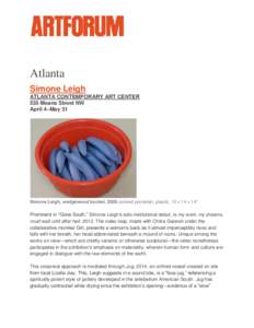 Atlanta Simone Leigh ATLANTA CONTEMPORARY ART CENTER 535 Means Street NW April 4–May 31