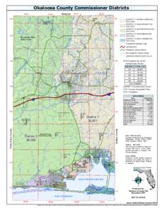 Florida State Road 85 / Eglin Air Force Base / Fort Walton Beach /  Florida / Bob Sikes Airport / Choctawhatchee Bay / Valparaiso /  Florida / Duke Field / Niceville /  Florida / Interstate 10 in Florida / Geography of Florida / Florida / Okaloosa County /  Florida