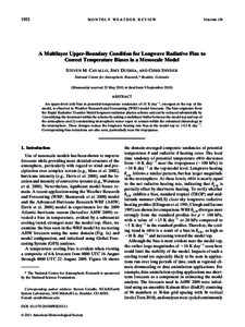 Atmospheric radiative transfer codes / Computational science / Rapid radiative transfer model / Global climate model / Atmospheric model / Relative humidity / Weather Research and Forecasting model / Troposphere / MEMO Model / Atmospheric sciences / Meteorology / Atmospheric thermodynamics