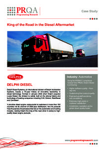 Case Study  King of the Road in the Diesel Aftermarket Industry: Automotive