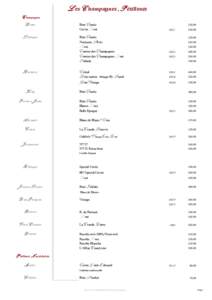 Carte des vins - 18 mai 2016