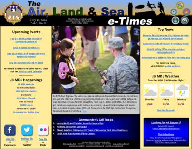 The official e-newsletter of the Joint Base McGuire-Dix-Lakehurst Public Affairs Office July 11, 2014 Vol. 7, No. 28