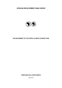 Establishment of the Africa Climate Change Fund