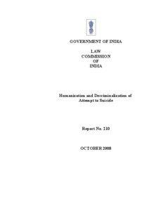 GOVERNMENT OF INDIA LAW COMMISSION