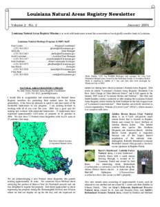 Louisiana Natural Areas Registry Newsletter