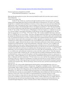 Southern Campaign American Revolution Pension Statements & Rosters Pension Application of Joseph Davis S15399 Transcribed and annotated by C. Leon Harris VA