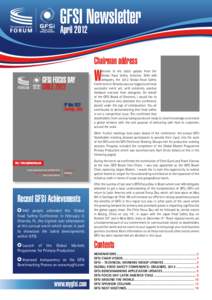 GFSI Newsletter April 2012 Chairman address  W