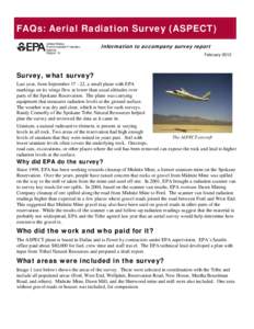 EPA Midnite Mine FAQs: Aerial Radiation Survey (ASPECT)