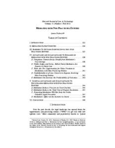 Civil law / Patent troll / Pejoratives / Mediation / Alternative dispute resolution / Patent infringement / Arbitration / Patent / Declaratory judgment / Law / Dispute resolution / Patent law