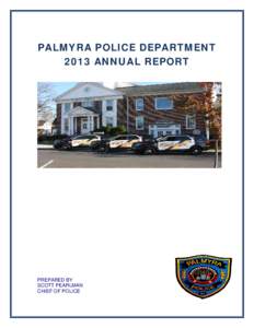 Microsoft Word - PALMYRA POLICE DEPARTMENT 2013