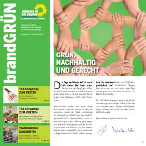 Ausgabe 10 · DezemberGRÜN, NACHHALTIG UND GERECHT