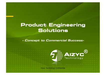 Product Engineering Solutions - Concept to Commercial Success-