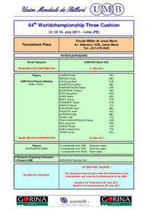 Invitation WC 2011 Lima.xls