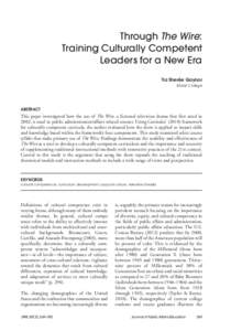 Education policy / Cultural competence / Philosophy of education / Curriculum / Inclusion / Education / Critical pedagogy / Educational psychology