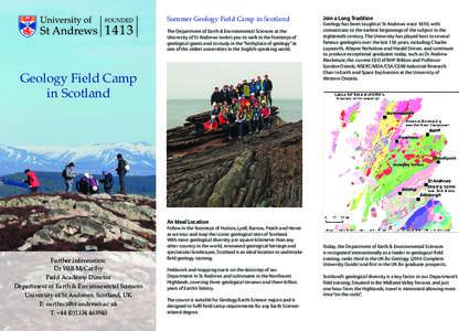 Geology / Fellows of the Royal Society / Geologist / University of St Andrews / Moine Thrust Belt / Science and technology / Science / James Monger