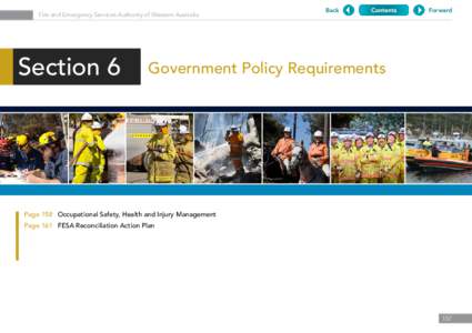 Fire and Emergency Services Authority of Western Australia  Section 6 Back
