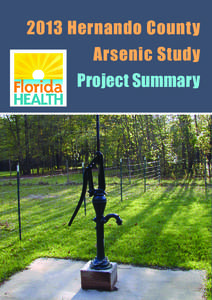 2013 Hernando County Arsenic Study Project Summary Page i