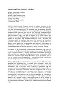 Constitucional Claim Decision C- 1040, 2005. Manuel José Cepeda Espinosa Rodrigo Escobar Gil Marco Gerardo Monroy Cabra Humberto Antonio Sierra Porto Álvaro Tafur Galvis