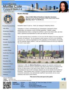 Public Safety | Infrastructure Improvements Neighborhood Revitalization Quality Jobs & Workforce Development E-Newsletter Spring | June 4, 2014