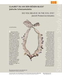 Do You BELIEVE IN THE EVIL EYE? Jewish Protective Amulets von | by Piritta kleiner  L