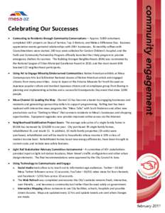 Microsoft Word - CESuccesses&LookingForwardFeb2011_2_.docx