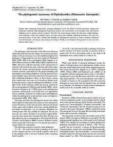 PaleoBios 25(2):1–7, September 15, 2005 © 2005 University of California Museum of Paleontology