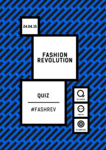 QUIZ #FASHREV FASHION REVOLUTION DAY | QUIZ  2