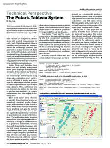 research highlights doi:Technical Perspective The Polaris Tableau System By Jim Gray