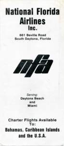 National Florida Airlines Inc. 661 Seville Road South Daytona, Florida