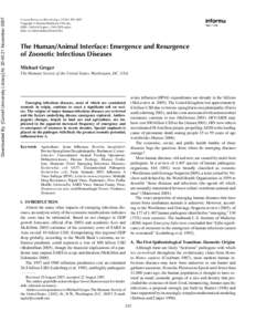 Downloaded By: [Cornell University Library] At: 20:40 21 November[removed]Critical Reviews in Microbiology, 33:243–299, 2007 c Informa Healthcare USA, Inc. Copyright ° ISSN: 1040-841X print[removed]online