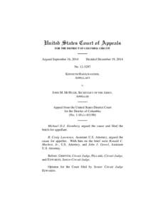 United States Court of Appeals FOR THE DISTRICT OF COLUMBIA CIRCUIT Argued September 16, 2014  Decided December 19, 2014