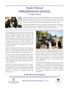 Community School of Naples / Schools in California / Marlborough School / Harpeth Hall School