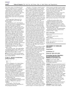 Federal Register / Vol. 80, NoFriday, May 8, Rules and Regulations term of the contract. All collateral on the contract is required to be in U.S. dollars.