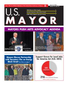 April 19, 2010  Since 1933, the Official Publication of The United States Conference of Mayors Volume 77, Issue 07