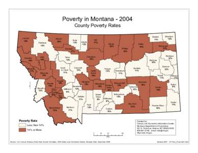 Poverty in Montana[removed]County Poverty Rates Lincoln 18%