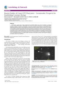 Wickramasinghe et al., Astrobiol Outreach 2015, 3:1 http://dx.doi.orgAstrobiology & Outreach Research Article