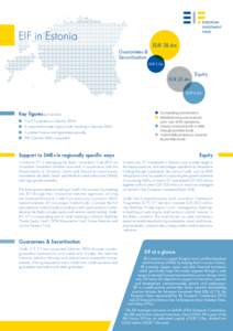 EIF in Estonia Guarantees & Securitisation EUR 38.4m EUR 3.0m