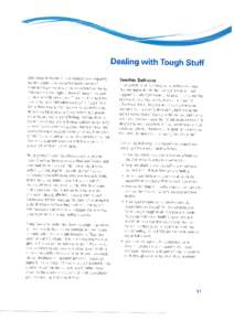 Dealing with Tiough Stuff Discussing the history of residential schoois f requently Involves students being confronted by stories of Teacher Self-care It is important that teachers practice self-care becaerse