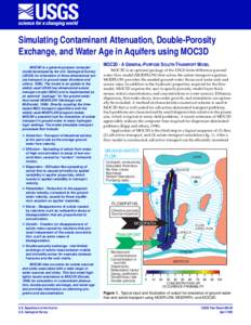 Simulating Contaminant Attenuation, Double-Porosity Exchange, and Water Age in Aquifers using MOC3D MOC3D is a general-purpose computer model developed by the U.S. Geological Survey (USGS) for simulation of three-dimensi