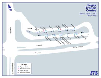 Leger Transit Centre Effective August 31, 2014 BusLink 4800