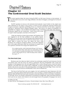 Page 59  Chapter 12 The Controversial Dred Scott Decision  T