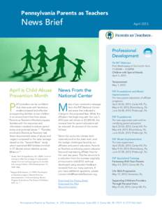 Pennsylvania Parents as Teachers  News Brief April 2013